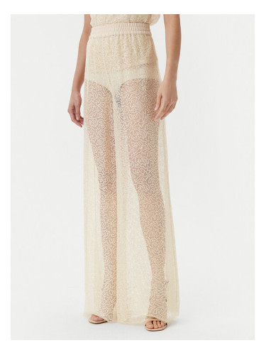 PINKO Панталони тип палацо 105009 A2EX Бежов Regular Fit