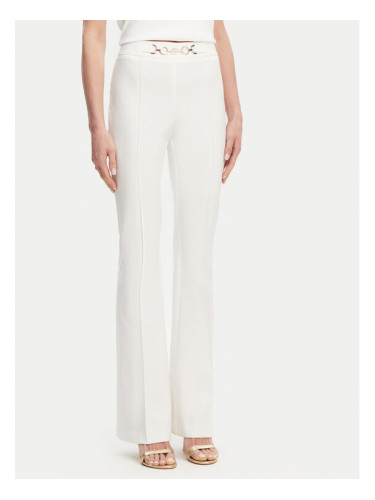 Fracomina Текстилни панталони FR25SVA006W51501 Екрю Flare Fit