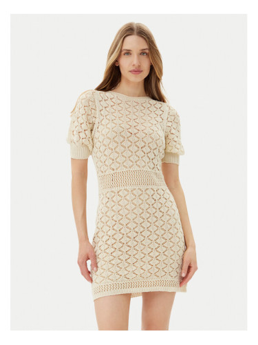 TWINSET Плетена рокля 251TT3172 Бежов Regular Fit