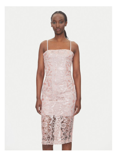 Fracomina Коктейлна рокля FQ25SD2008W708N6 Розов Slim Fit