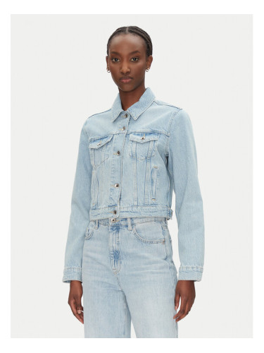 Patrizia Pepe Дънково яке 8O0170/D1WZB-CA49 Син Regular Fit