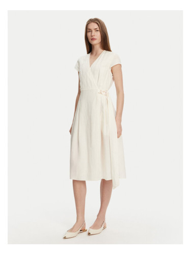 TWINSET Лятна рокля 251TT2072 Екрю Loose Fit