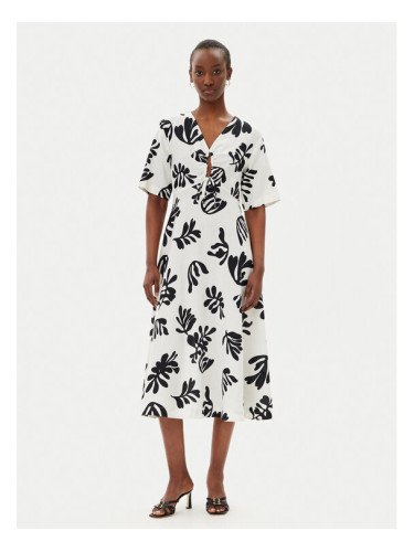 Marella Лятна рокля Molise 2513221112200 Бял Regular Fit