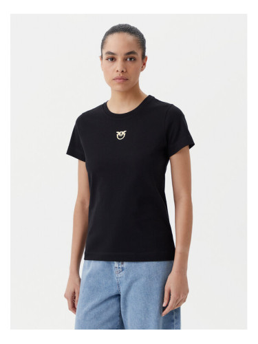 PINKO Тишърт Bussolotto 100355 A2OD Черен Regular Fit