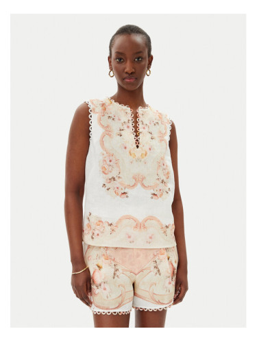 TWINSET Блуза 251TT2442 Бежов Regular Fit