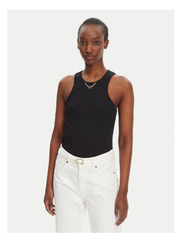 TWINSET топ 251TT2400 Черен Slim Fit