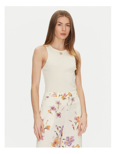 TWINSET топ 251TP2550 Бежов Slim Fit