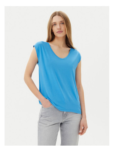 Pieces Тишърт Billo 17078732 Син Loose Fit