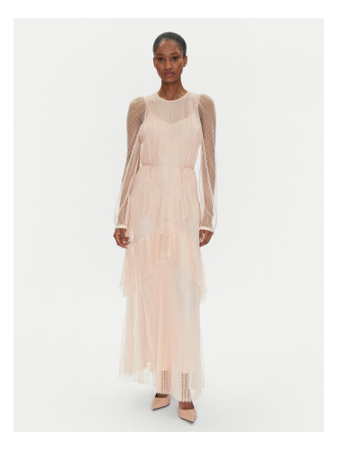 TWINSET Лятна рокля 251TP2510 Розов Regular Fit