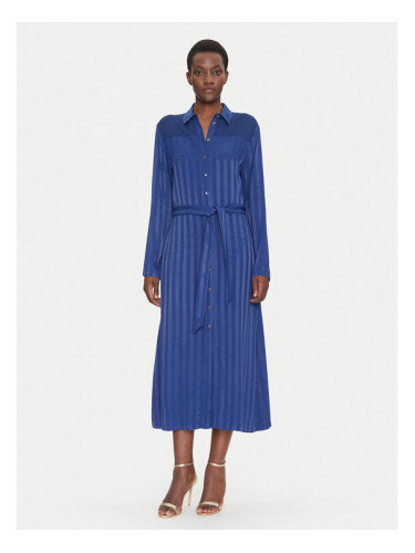 Fracomina Рокля тип риза FS25SD3002W413N8 Син Regular Fit