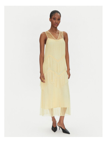 TWINSET Лятна рокля 251TP2511 Бежов Regular Fit