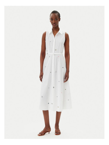 Marella Рокля тип риза Ensign 2513221222 Бял Regular Fit