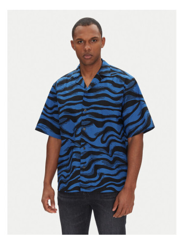 HUGO Риза Eligino 50539143 Син Relaxed Fit