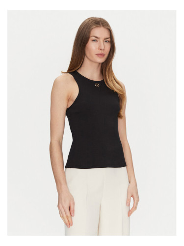 TWINSET топ 251TP2550 Черен Slim Fit