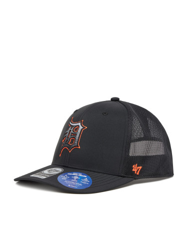 Шапка с козирка 47 Brand MLB Detroit Tigers Volcanic ’47 TRUCKER B-VOLCT09BBP Черен