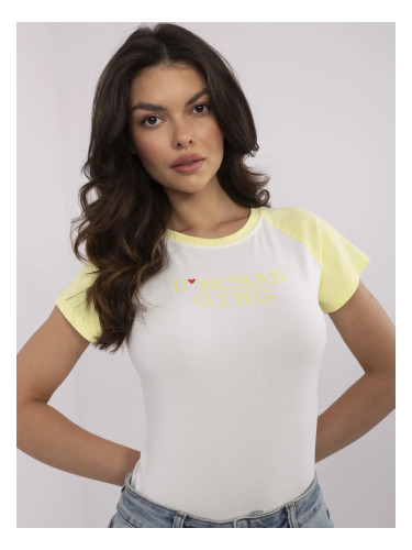 T-shirt-NM-TS-V7939.50-white-yellow