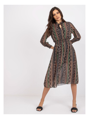 Dress-DHJ-SK-15177-1.04P-black-beige