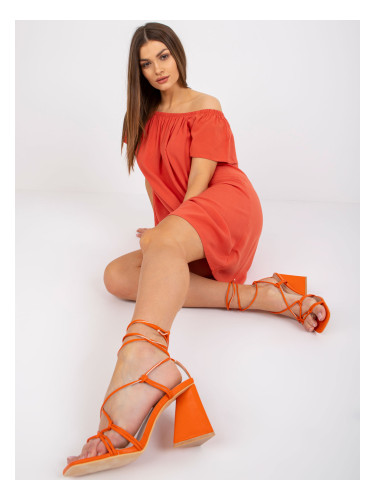 Dress-D73761M30145G-dark orange