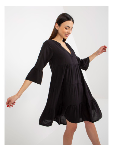 Dress-D73761M30214B-black