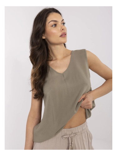 Blouse-D73761M11218A-khaki