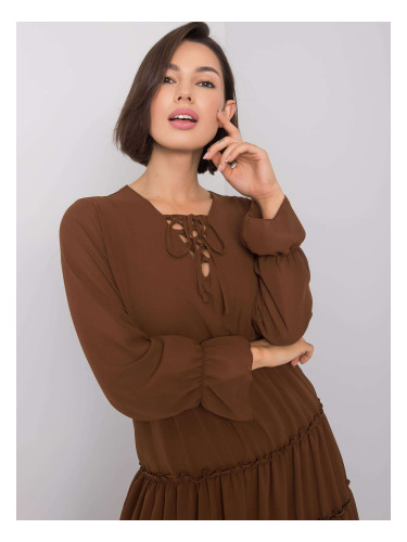 Dress-DHJ-SK-12310.61P-brown