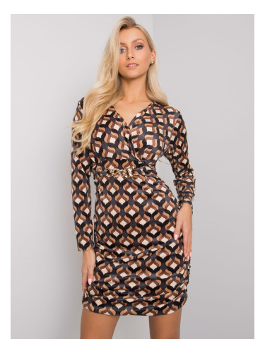 Dress-DHJ-SK-12695.26P-black-beige