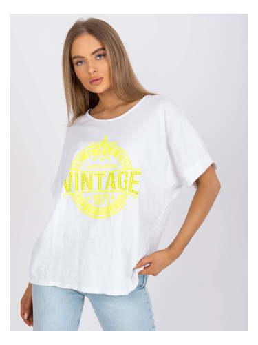 T-shirt-DHJ-TS-6860.26X-white-yellow