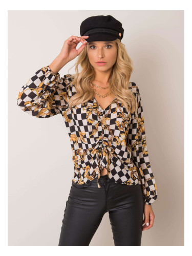 Blouse-DHJ-BZ-12283.94P-black-white