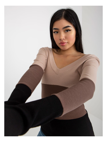 Blouse-RV-BZ-8429.31P-black-beige