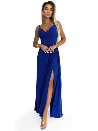 Elegant long maxi dress with straps Numoco