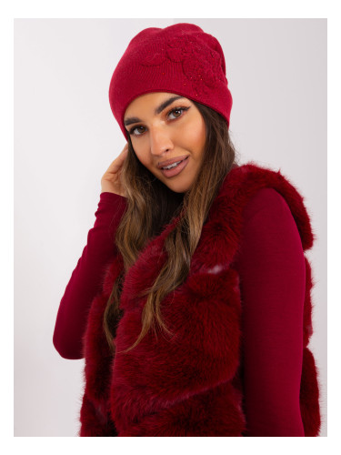 Cap-AT-CZ-23250.36P-burgundy