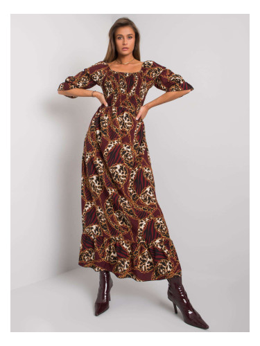 Dress-DHJ-SK-13965.71P-burgundy