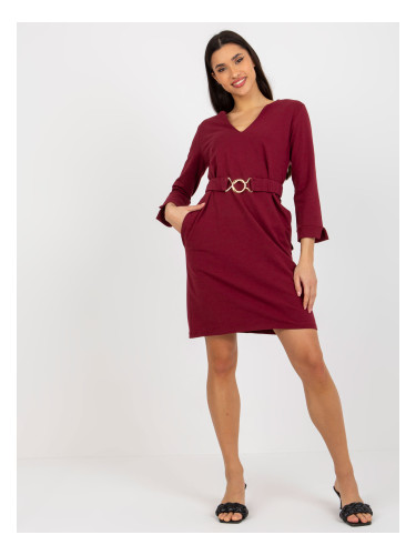 Dress-TW-SK-BL-1011.17-burgundy