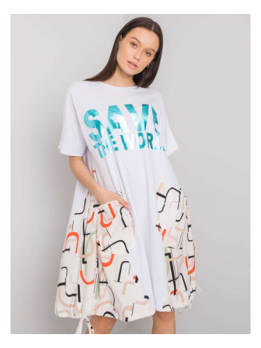 Dress-DHJ-SK-13117.41P-white-beige