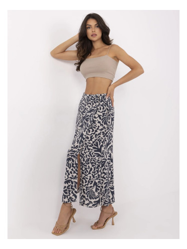 Skirt-D73771M50222B-navy blue