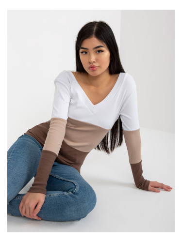 Blouse-RV-BZ-8429.18P-white-brown