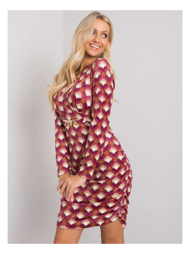 Dress-DHJ-SK-12695.26P-Dark Pink