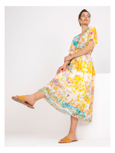 Dress-DHJ-SK-15967-1.01P-White-Yellow
