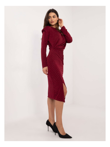 Dress-DHJ-SK-18206.67-burgundy