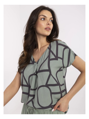 Blouse-D73771M11171D-khaki