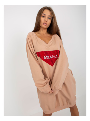 Sweatshirt-VI-BL-3113.73P-dark beige