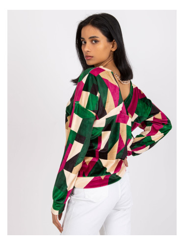 Blouse-DHJ-BZ-6550.74P-dark green