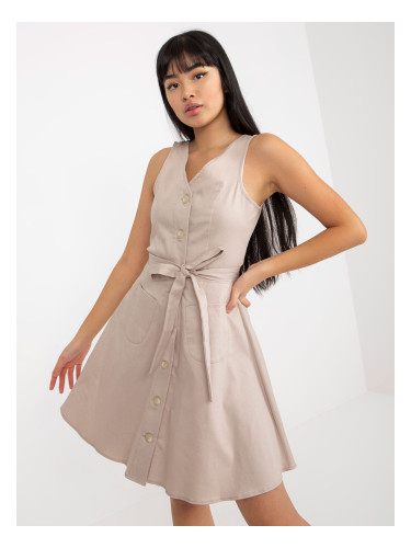 Dress-LK-SK-508253.44P-beige