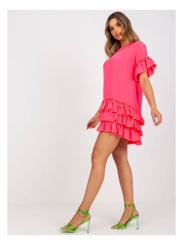 Dress-CHA-SK-1422.19-fluo pink