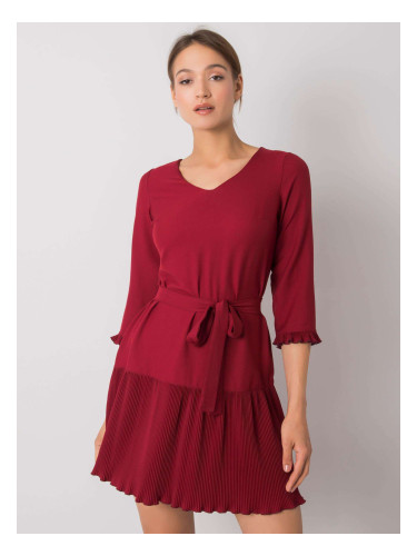 Dress-LK-SK-507733.80P-burgundy