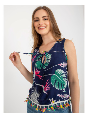 Blouse-AT-BZ-2401C.19-navy blue