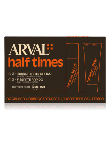 Arval Half Times Fast Tanning Bottle + Tube Set защитно олио за ускоряване на тена