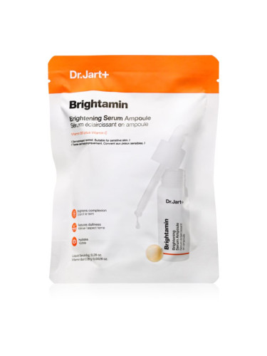 Dr. Jart+ Brightamin Brightening Serum Ampoule активен серум за озаряване и изглаждане на кожата на лицето с витамин С 8.08 гр.