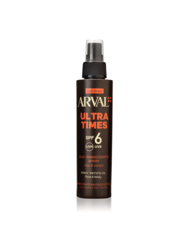 Arval Half Times Ultra Times SPF 6 слънцезащитно олио за лице и тяло 125 мл.