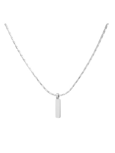 Дълго унисекс колие с тънка плочка Bellita
